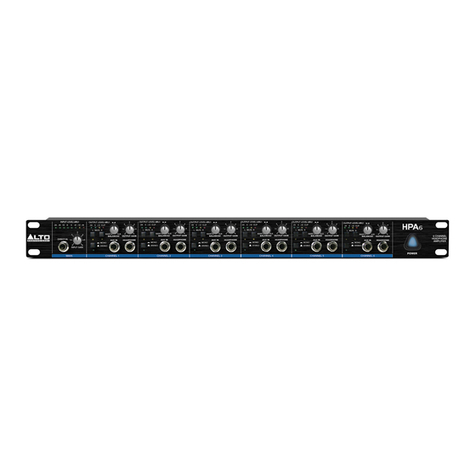Alto HPA6 User manual