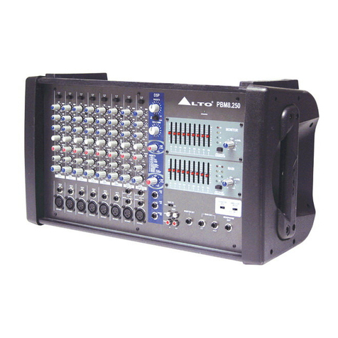 Alto PBM8.250 user manual