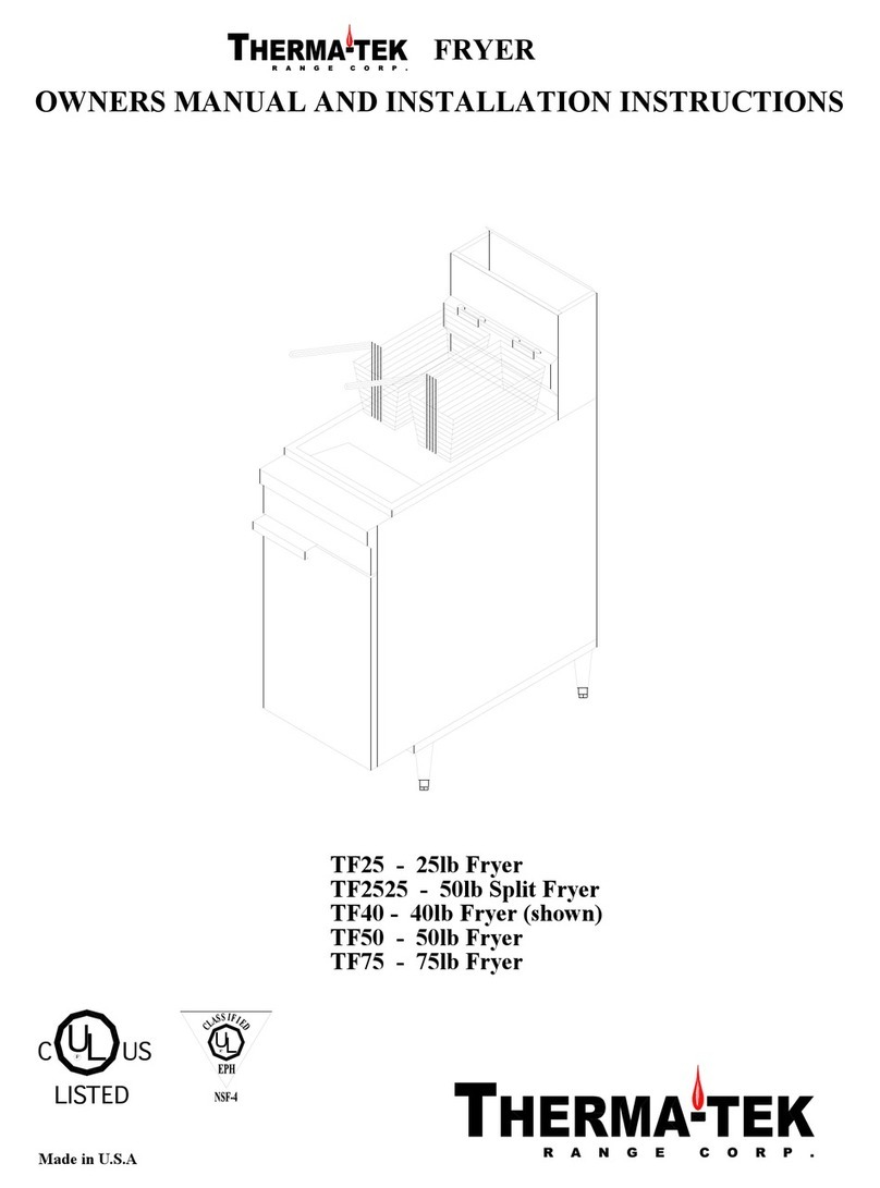 Therma-tek TF25 Operating instructions
