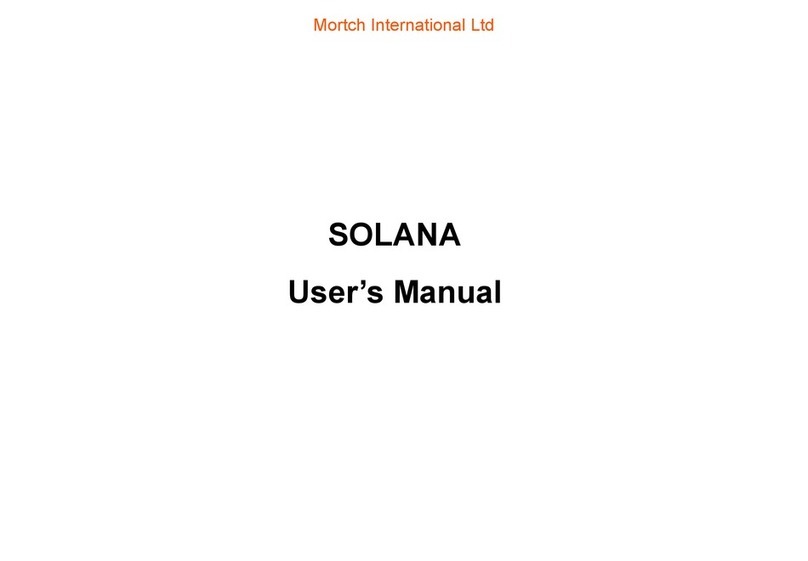 Mortch Solana user manual