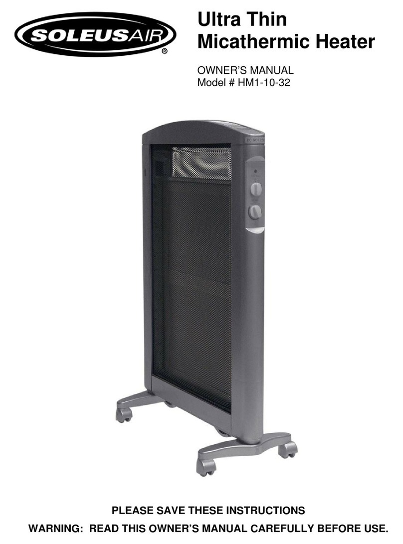 Soleus Air HM1-10-32 User manual