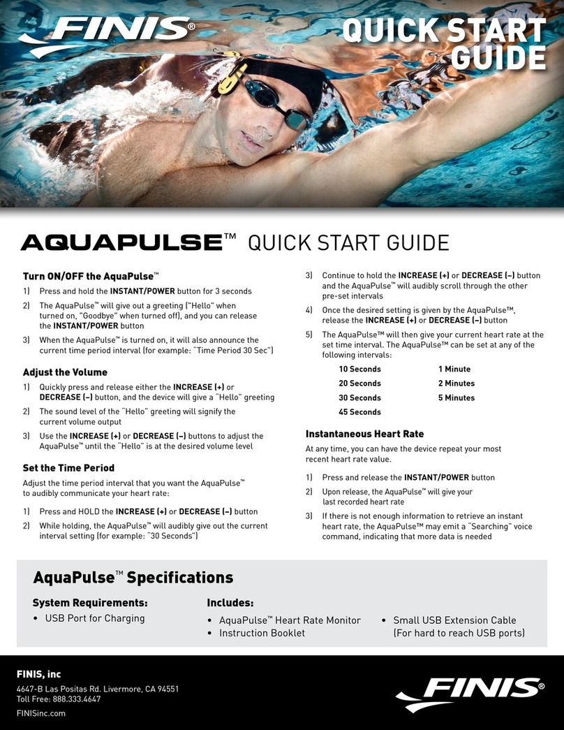 FINIS AquaPulse User manual