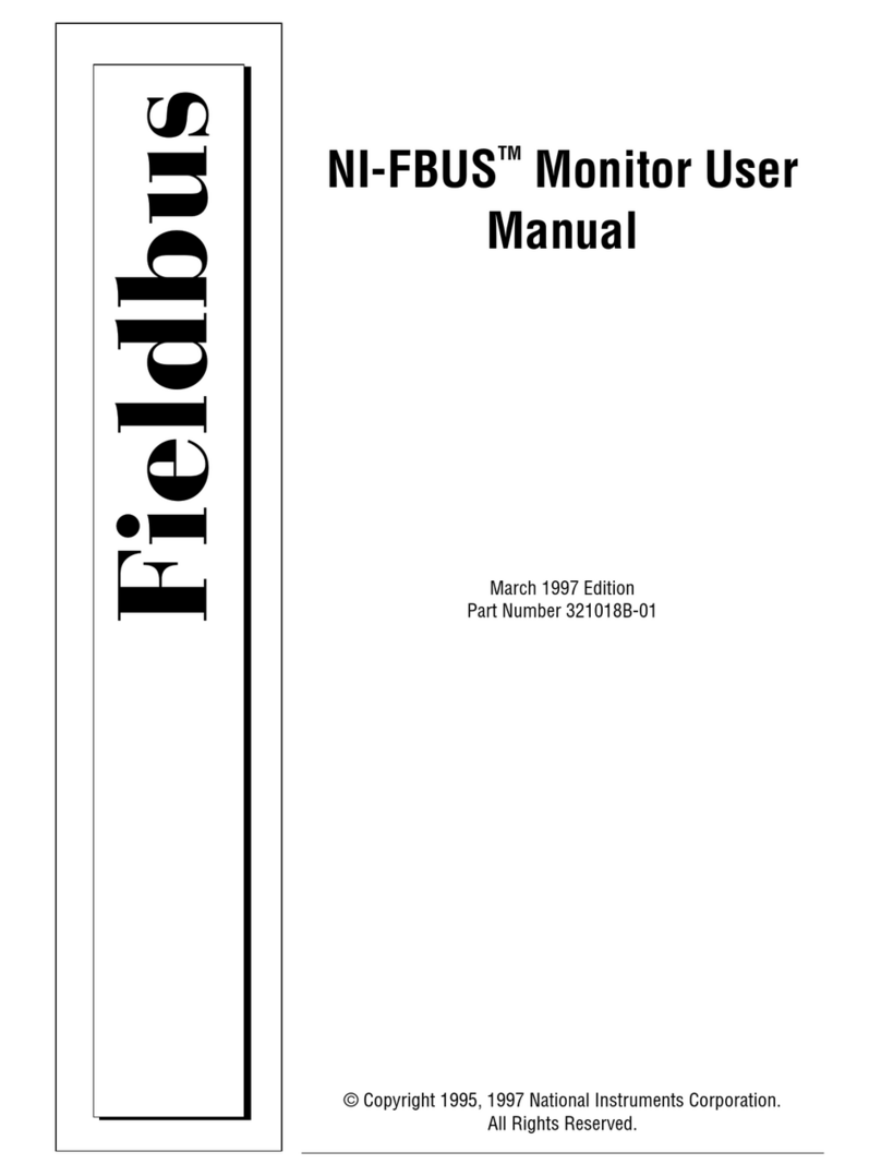 National Instruments NI-FBUS User manual National Instruments NI-FBUS User manual