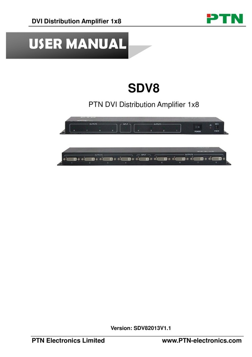 PTN SDV8 user manual