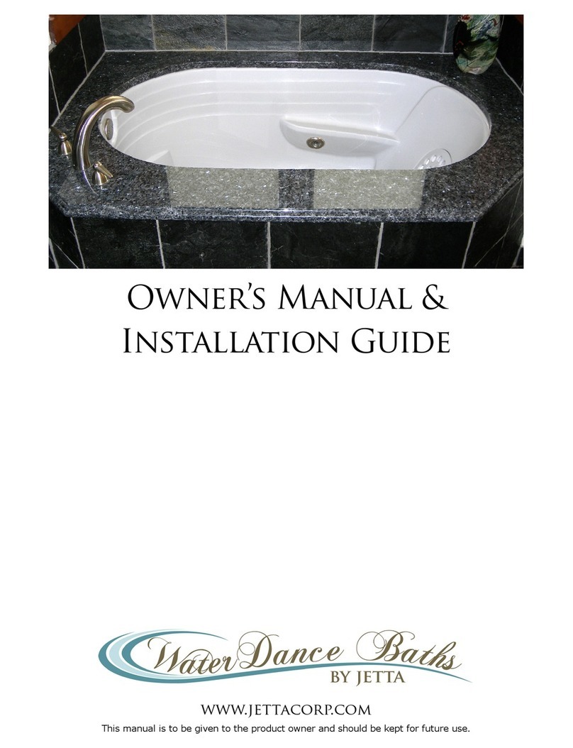 Jetta Water Dance Baths Owner's manual & installation guide