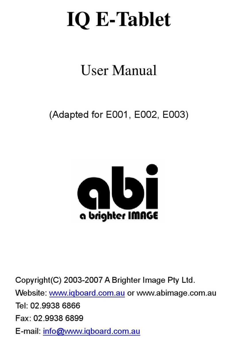 abi IQ E-Tablet User manual
