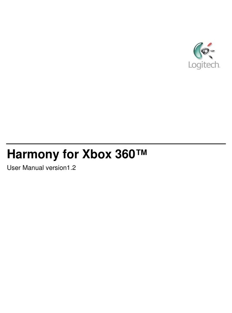 Logitech Harmony for Xbox 360 User manual Logitech Harmony for Xbox 360 User manual