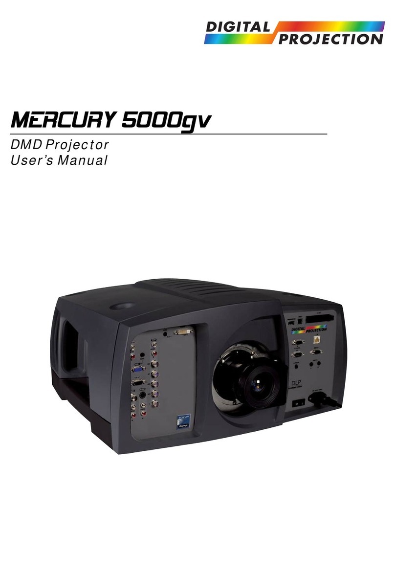 Digital Projection MERCURY 5000gv User manual