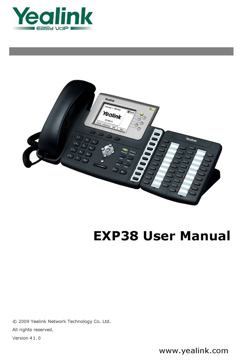 Yealink EXP38 User manual