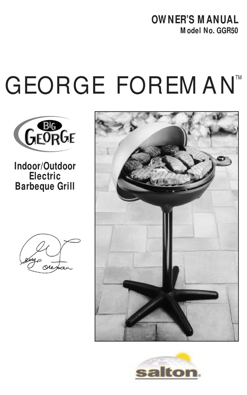 George Foreman Big George GGR50 User manual