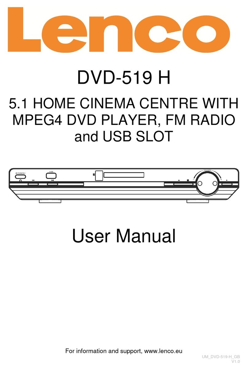 LENCO DVD-519 H user manual