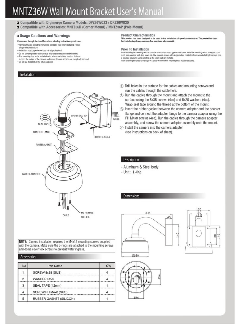 FLIR MNTZ36W user manual