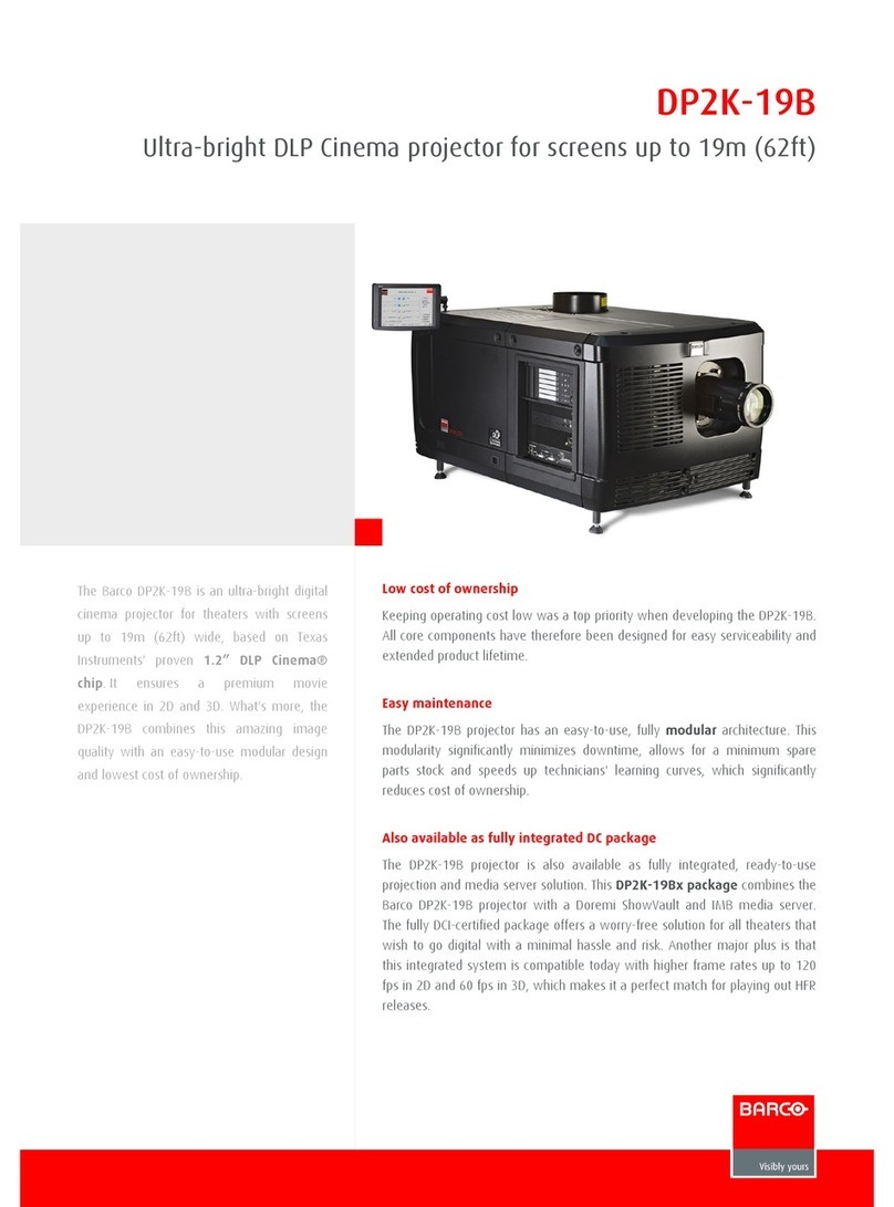 Barco DP2K-19B User manual