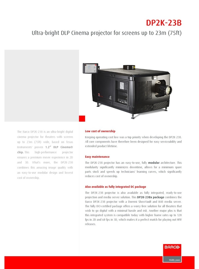 Barco DP2K-23B Specifications