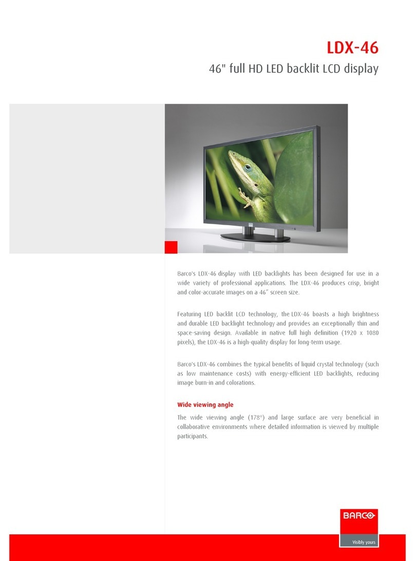 Barco LDX46 User manual Barco LDX46 User manual