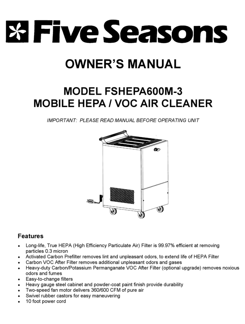 Five Seasons FSHEPA600M-3 User manual