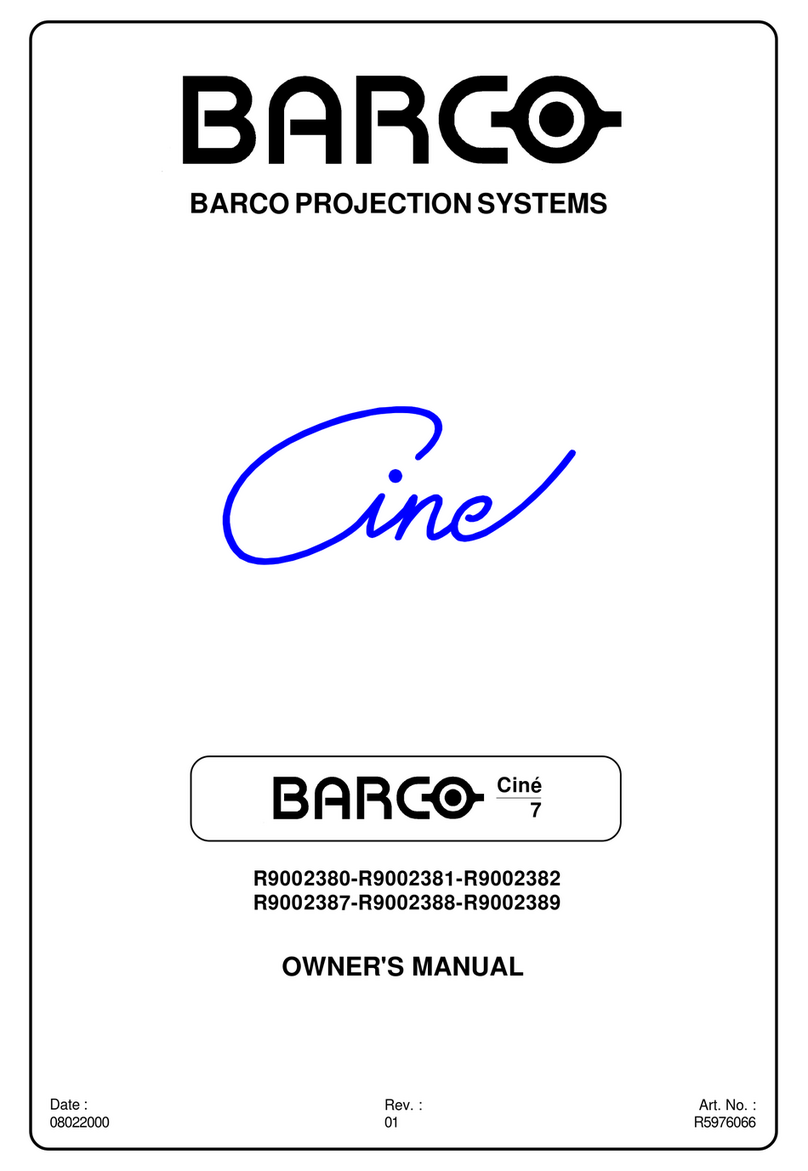 Barco R9002380 User manual