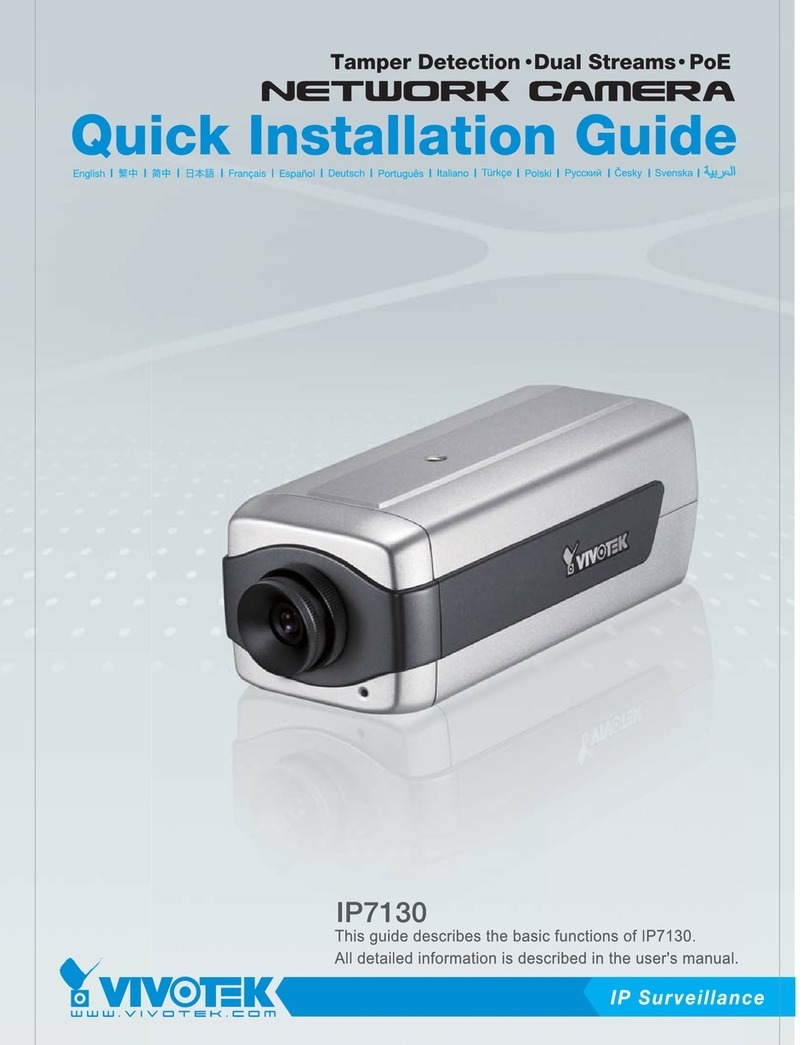 Vivotek IP7130 Quick installation guide