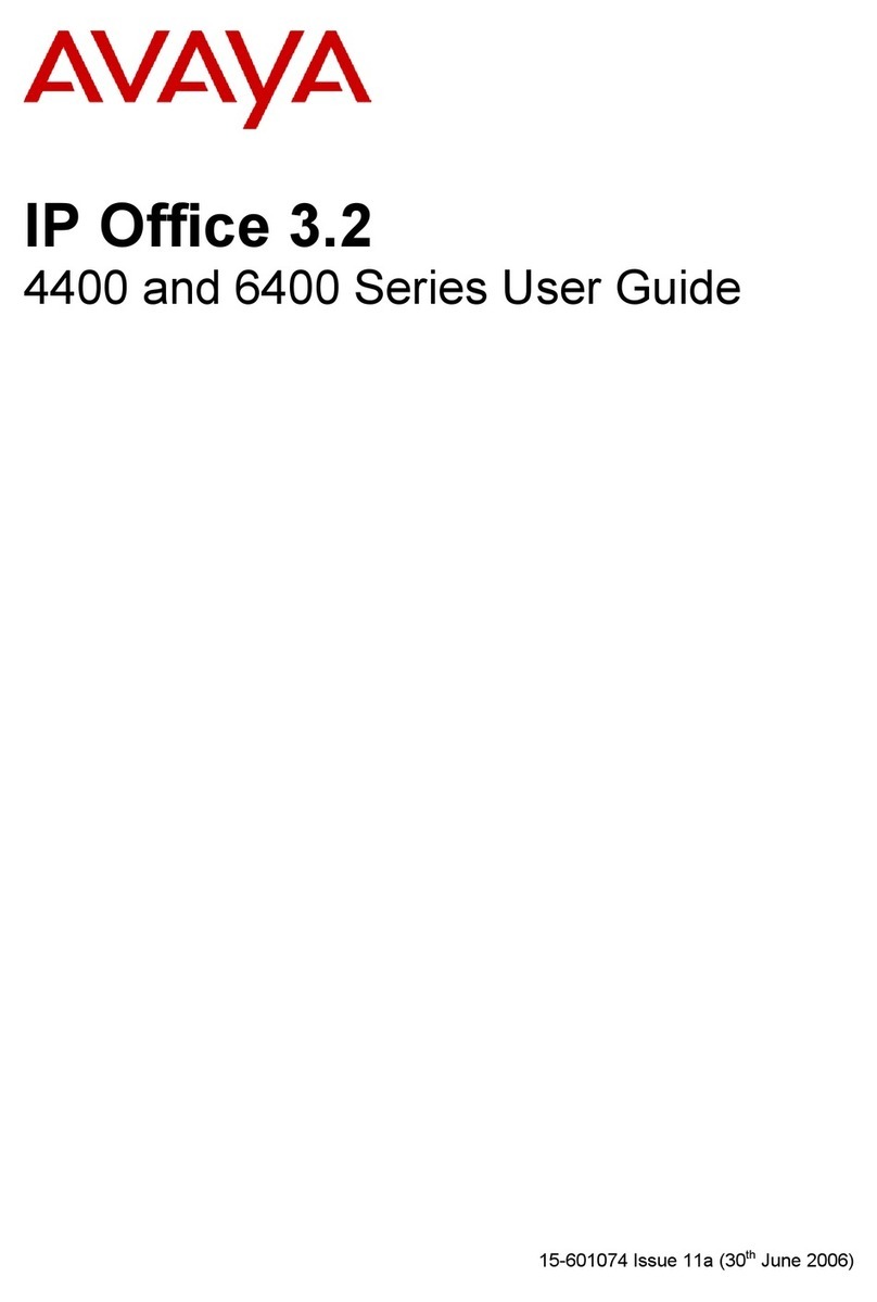 Avaya 4400 Series User manual