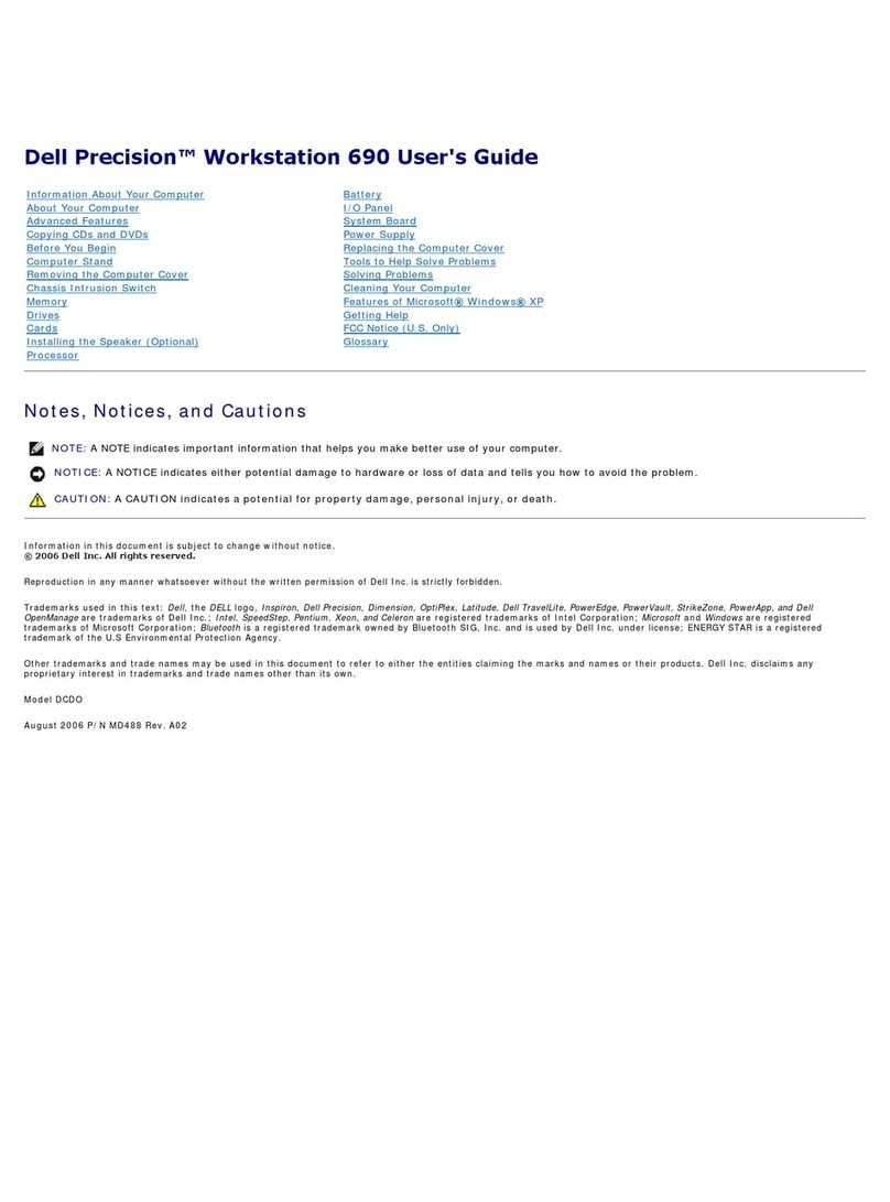 Dell Precision Workstation 690 User manual
