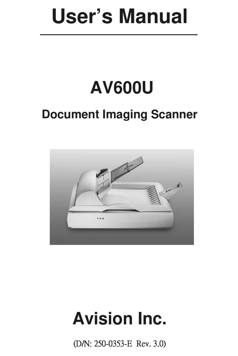 Avision AV600U User manual