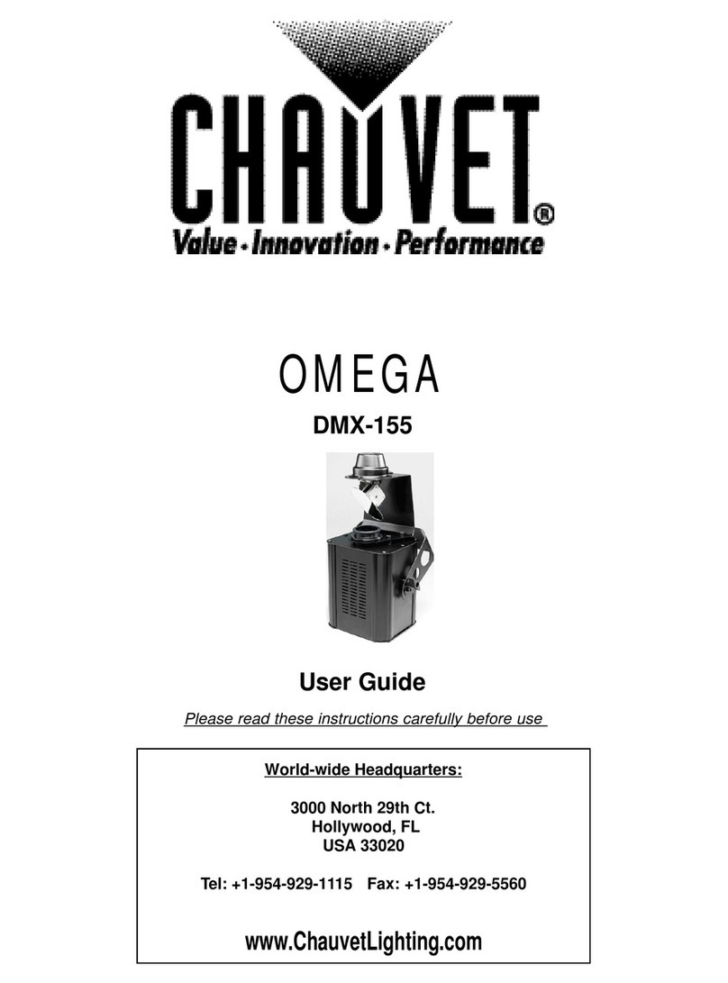 Chauvet DMX-155 Omega I User manual Chauvet DMX-155 Omega I User manual