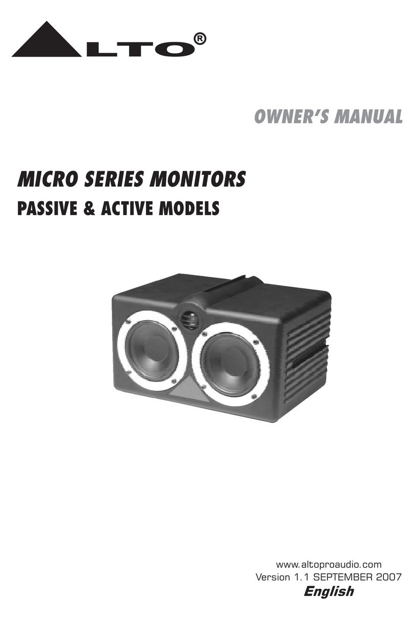 Alto MICRO3 User manual