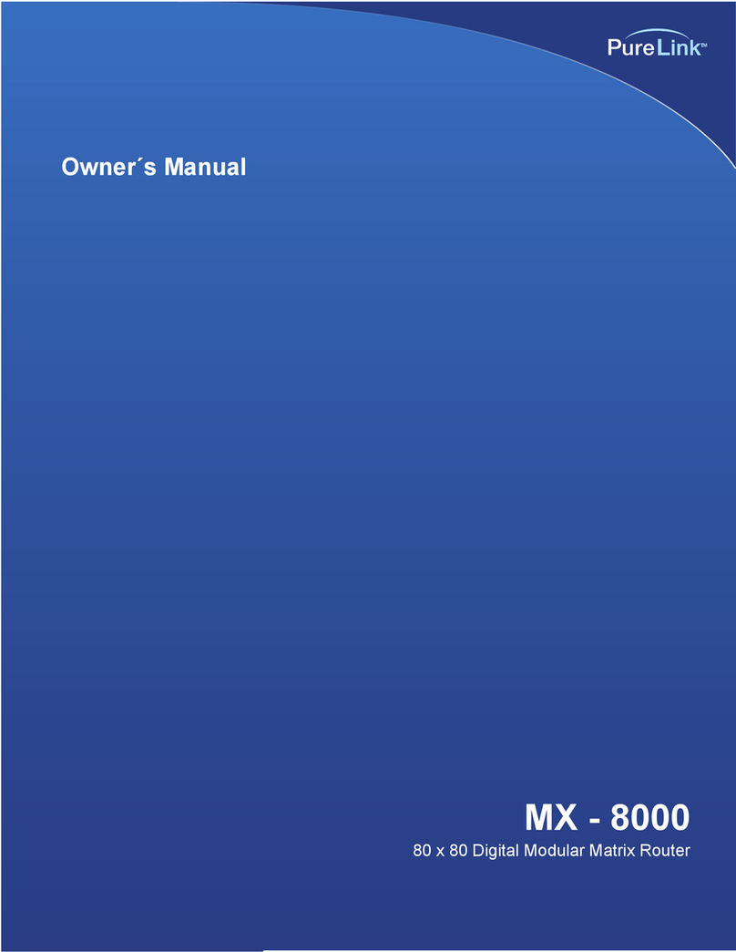 PureLink MX - 8000 owner's manual