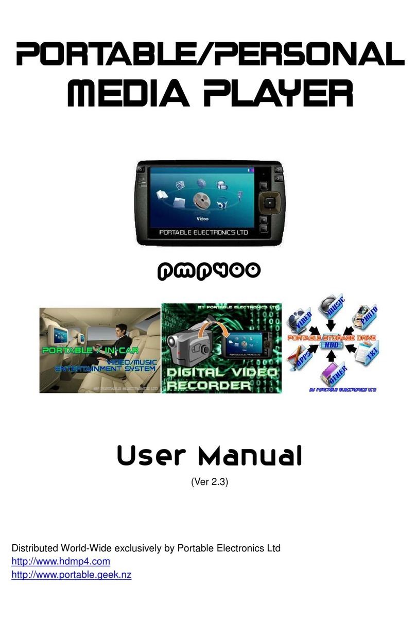 Portable Electronics pmp 400 User manual