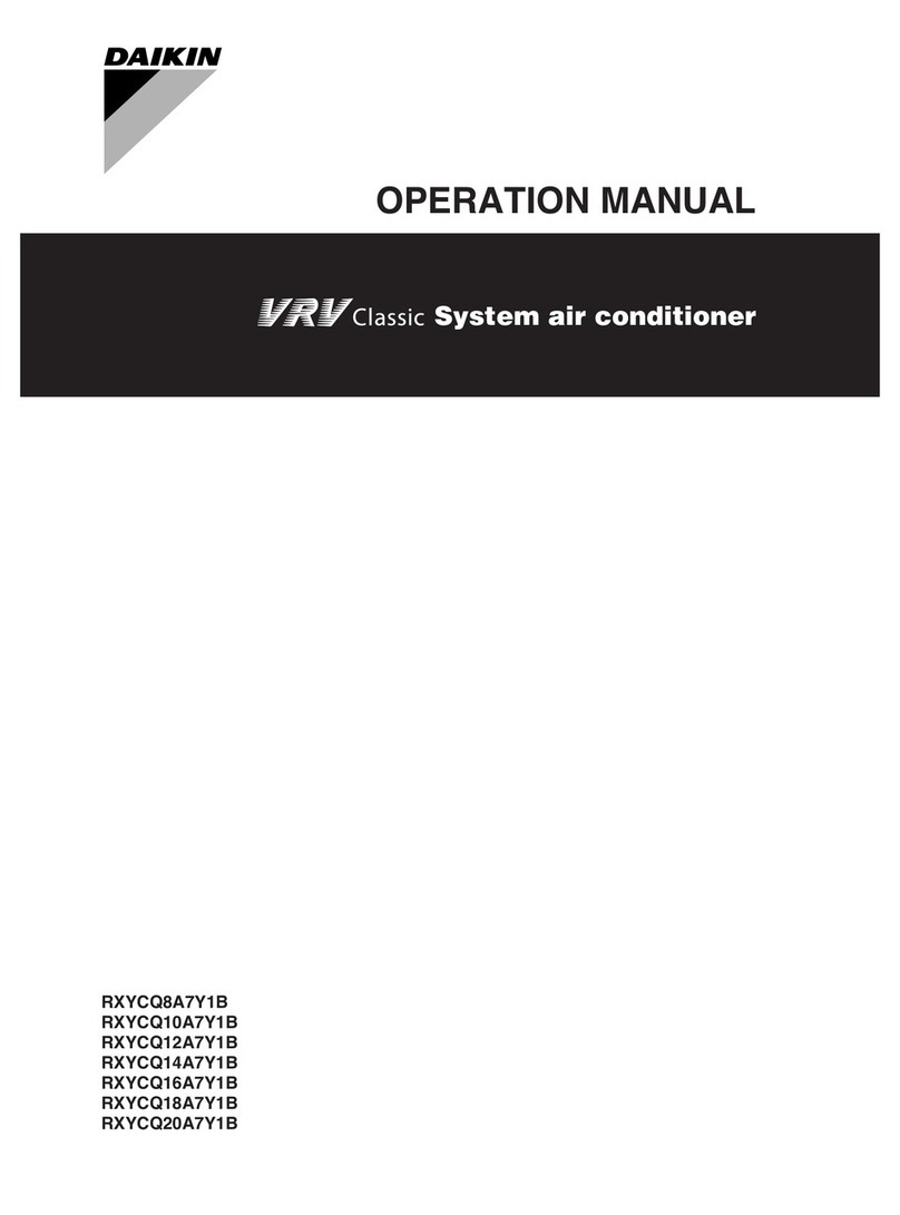 Daikin RXYCQ8A7Y1B User manual