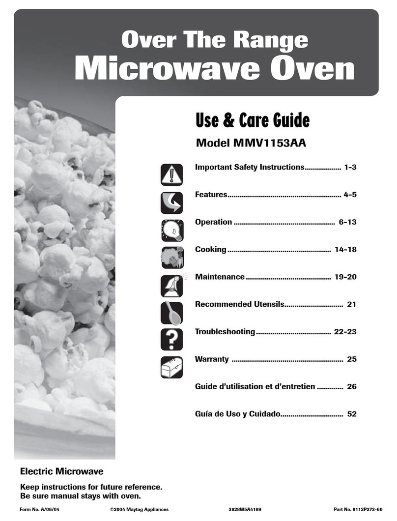 Maytag MMV1153AA User manual