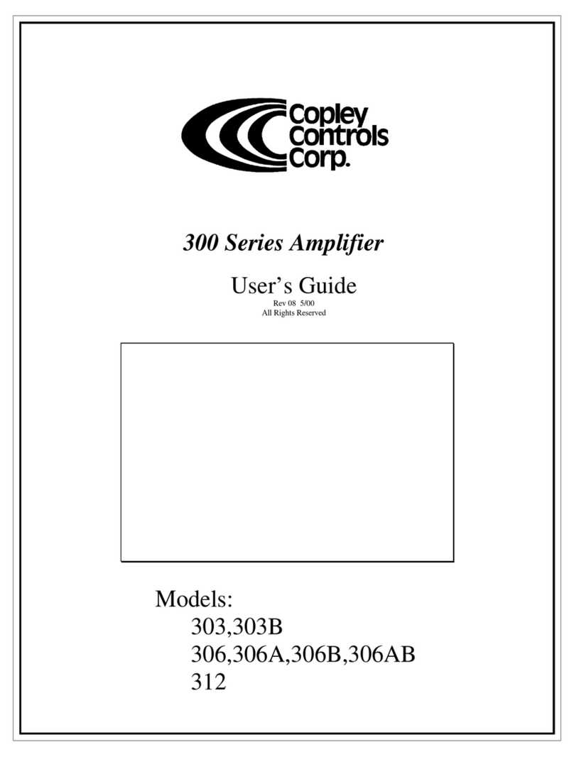 Copley Controls Corp. 303 user guide