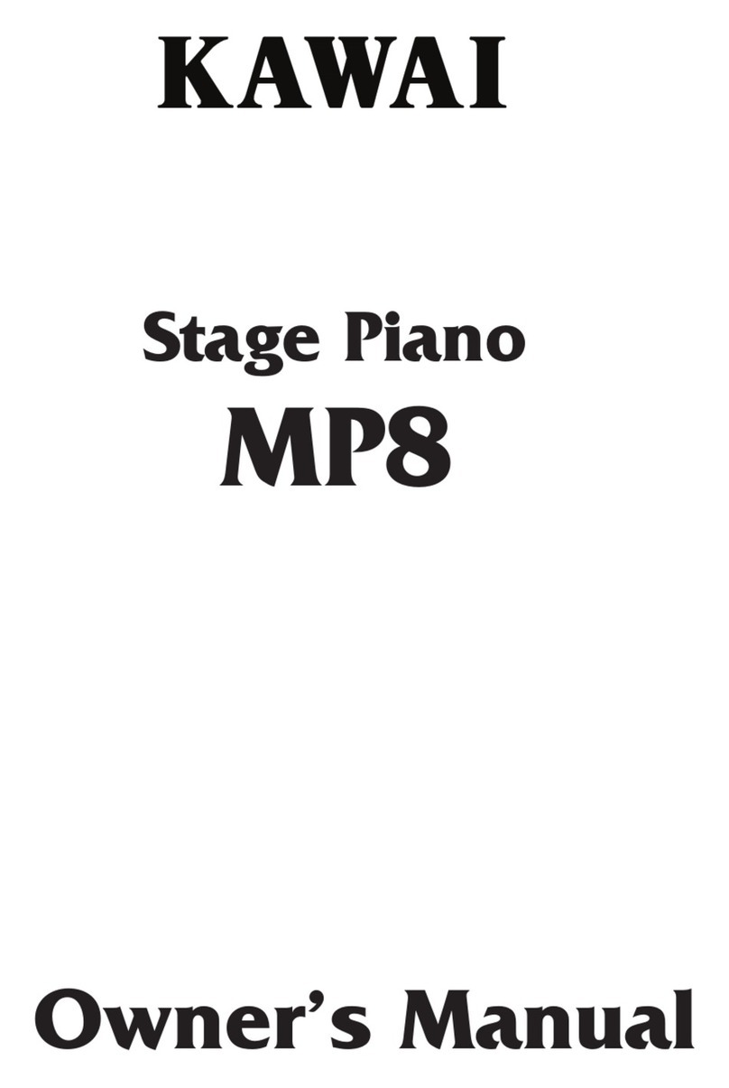 Kawai Stage Piano MP8 owner's manual