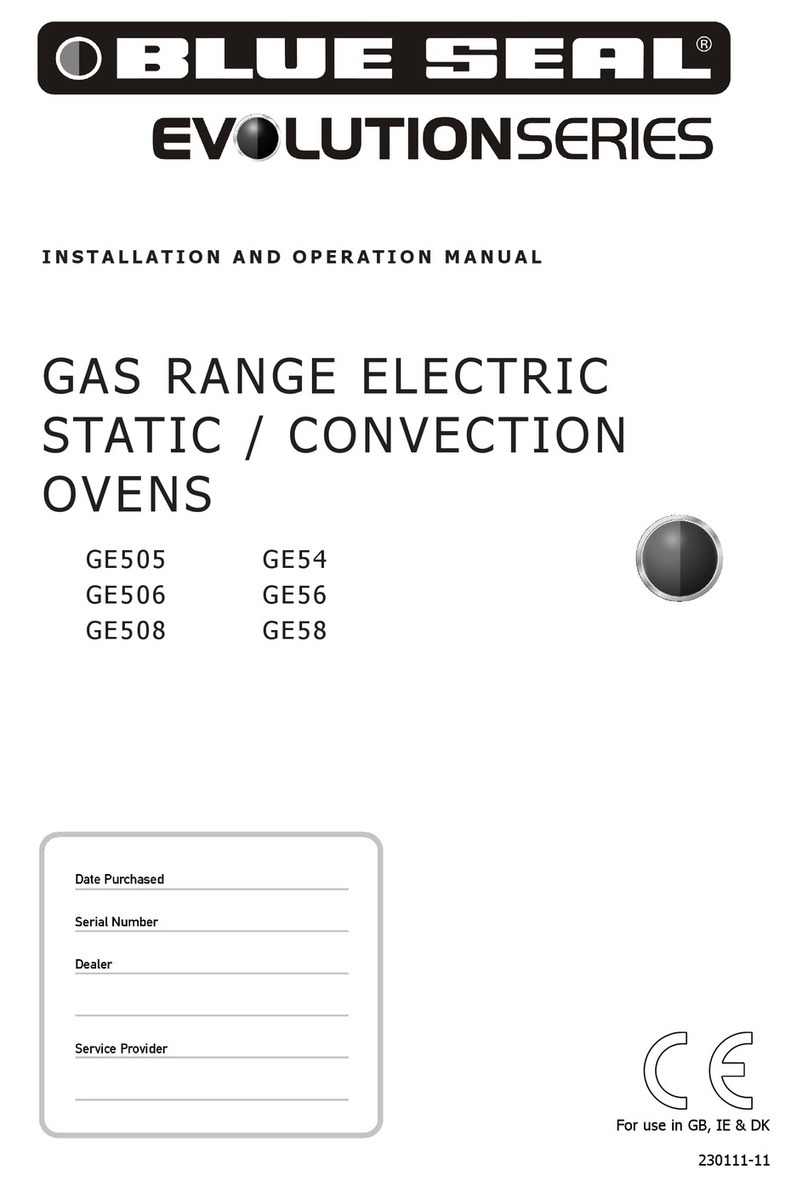 Blue Seal Evolution GE505 Operation manual