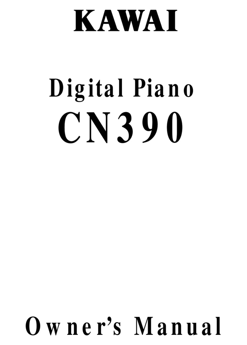 Kawai CN390 owner's manual