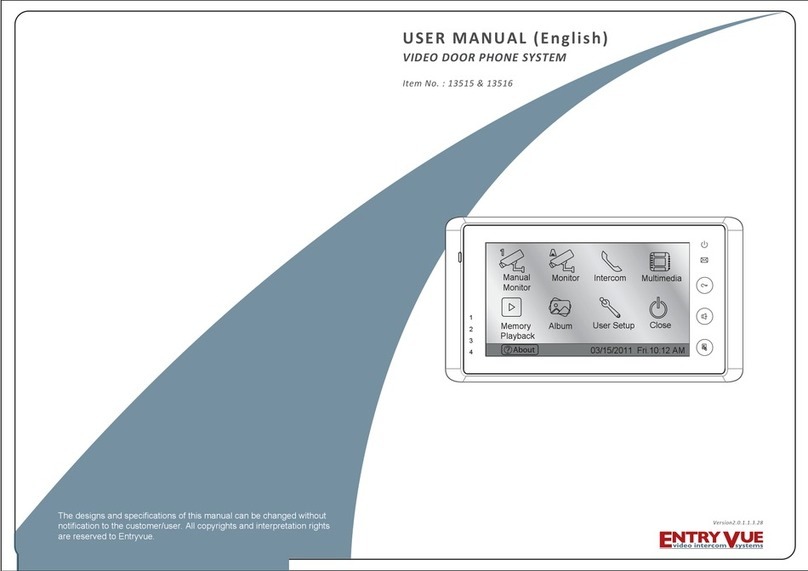Entryvue 13515 User manual