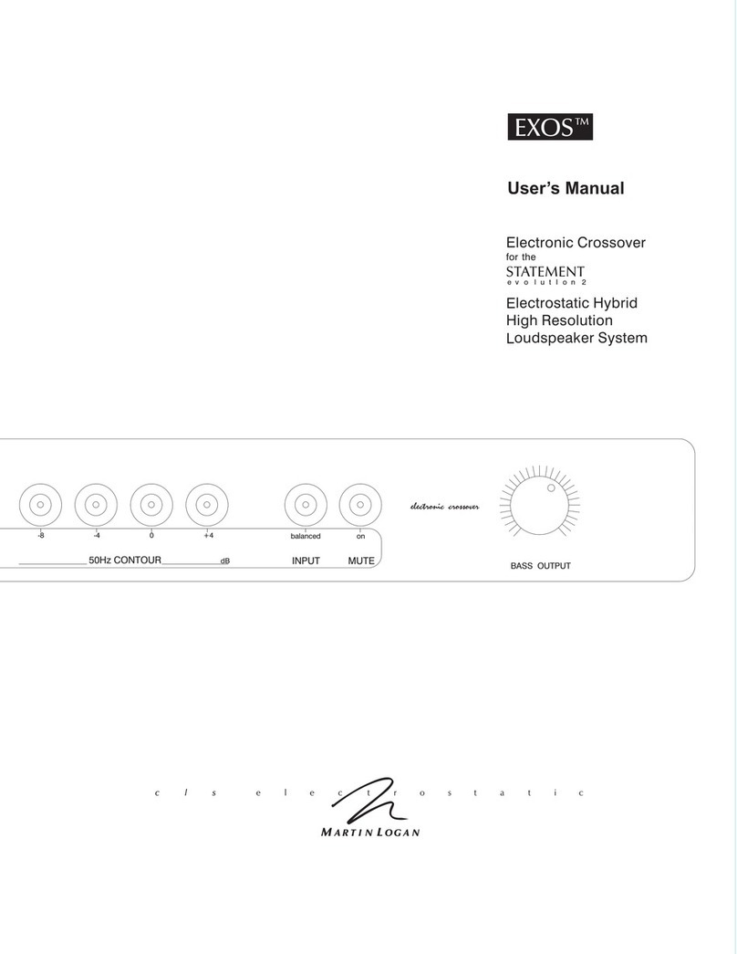 MartinLogan Exos user manual