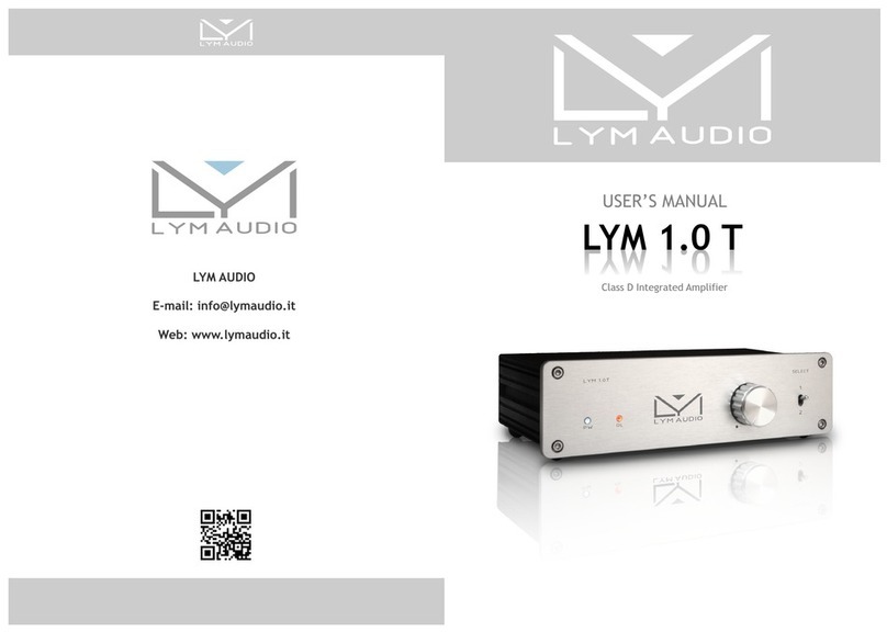 Lymaudio LYM 1.0 T user manual