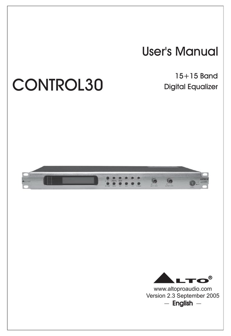 Alto CONTROL30 User manual