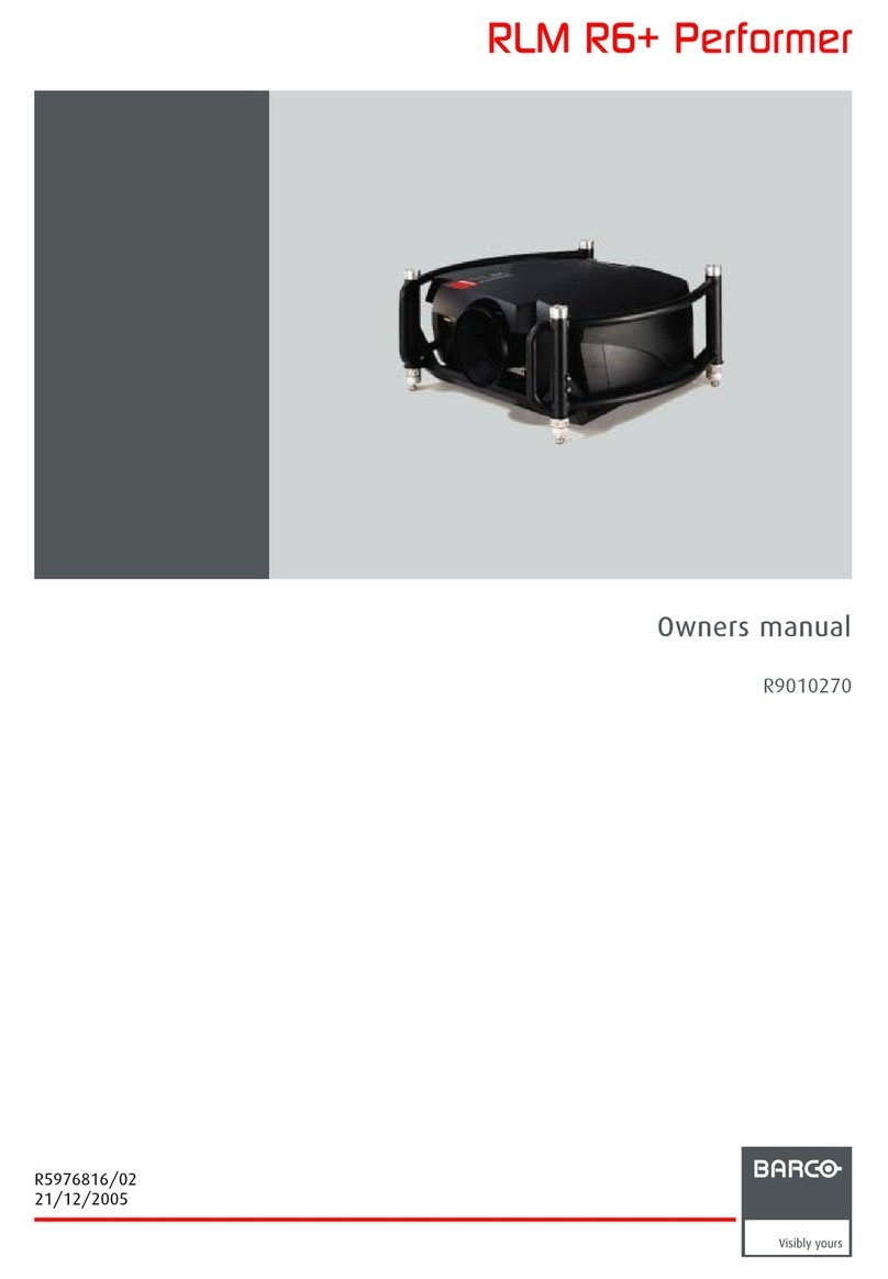 Barco RLM R6+ Performer User manual