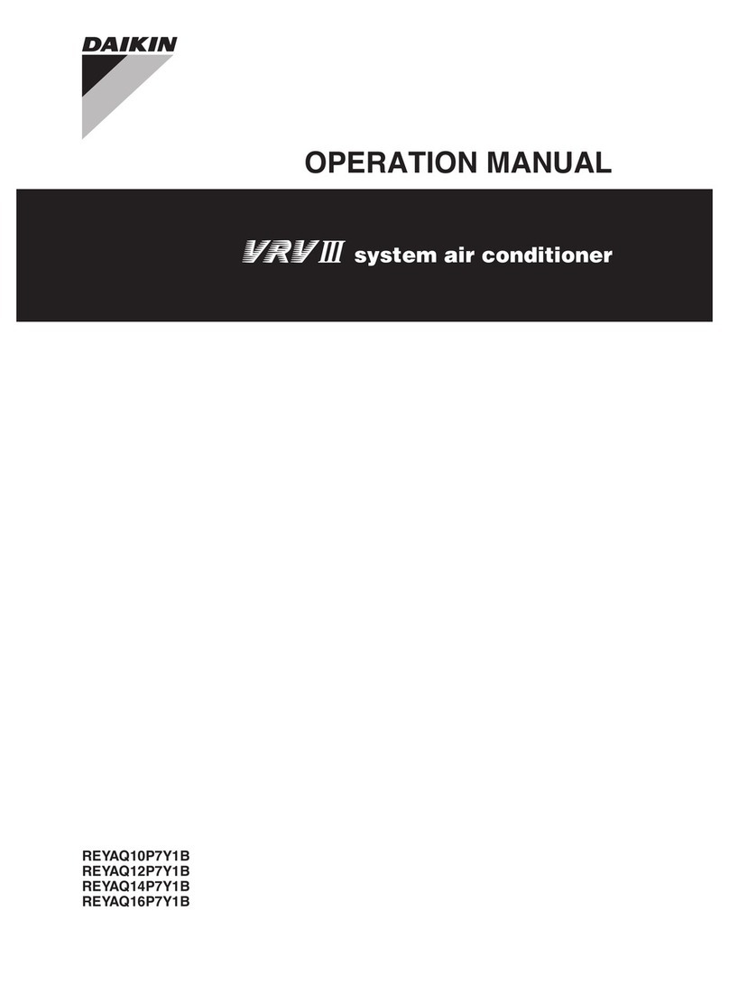 Daikin REYAQ10P7Y1B User manual Daikin REYAQ10P7Y1B User manual