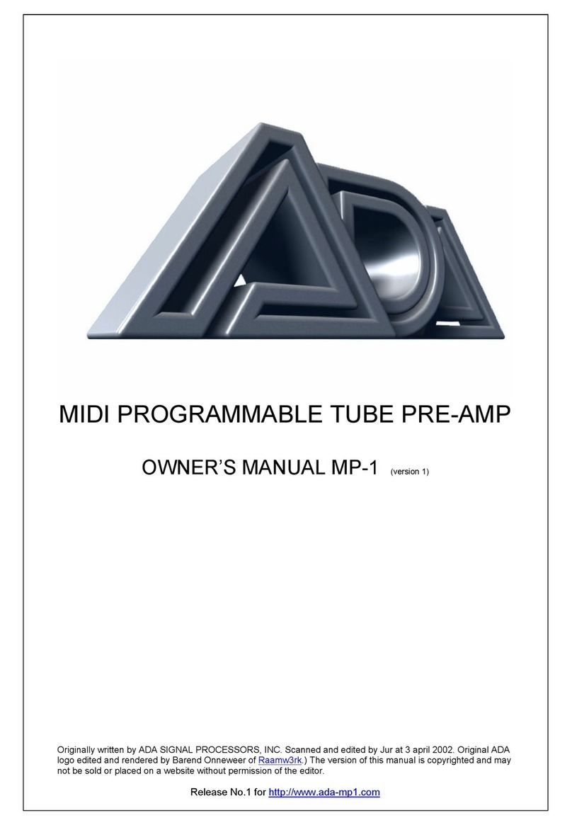 A/DA MP-1 User manual
