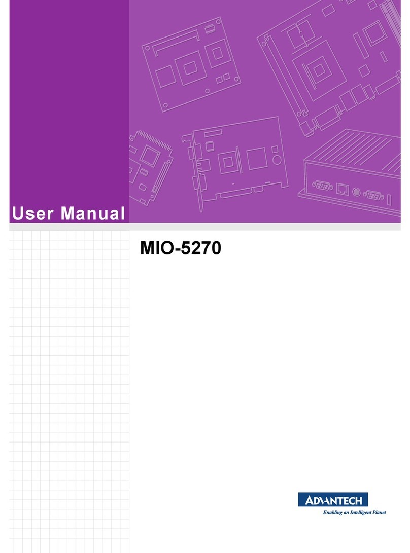 Advantech MIO-5270 User manual