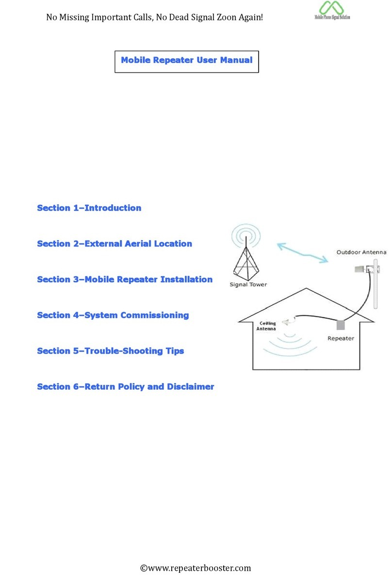 Repeatbooster Mobile Repeater Kit user manual