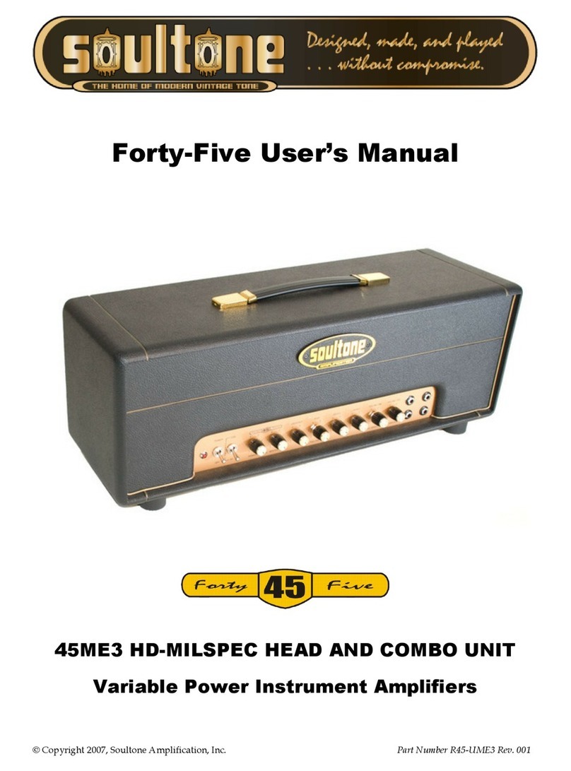 Soultone Amplification Forty-Five ME3 HD user manual Soultone Amplification Forty-Five ME3 HD user manual