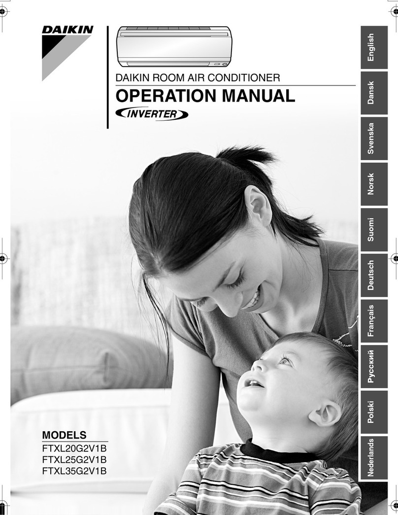 Daikin Inverter FTXL20G2V1B User manual