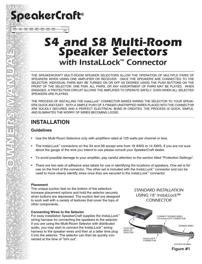 SpeakerCraft S4 owner's manual