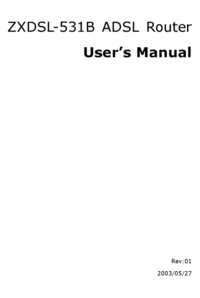 Zte ZXDSL-531B user guide