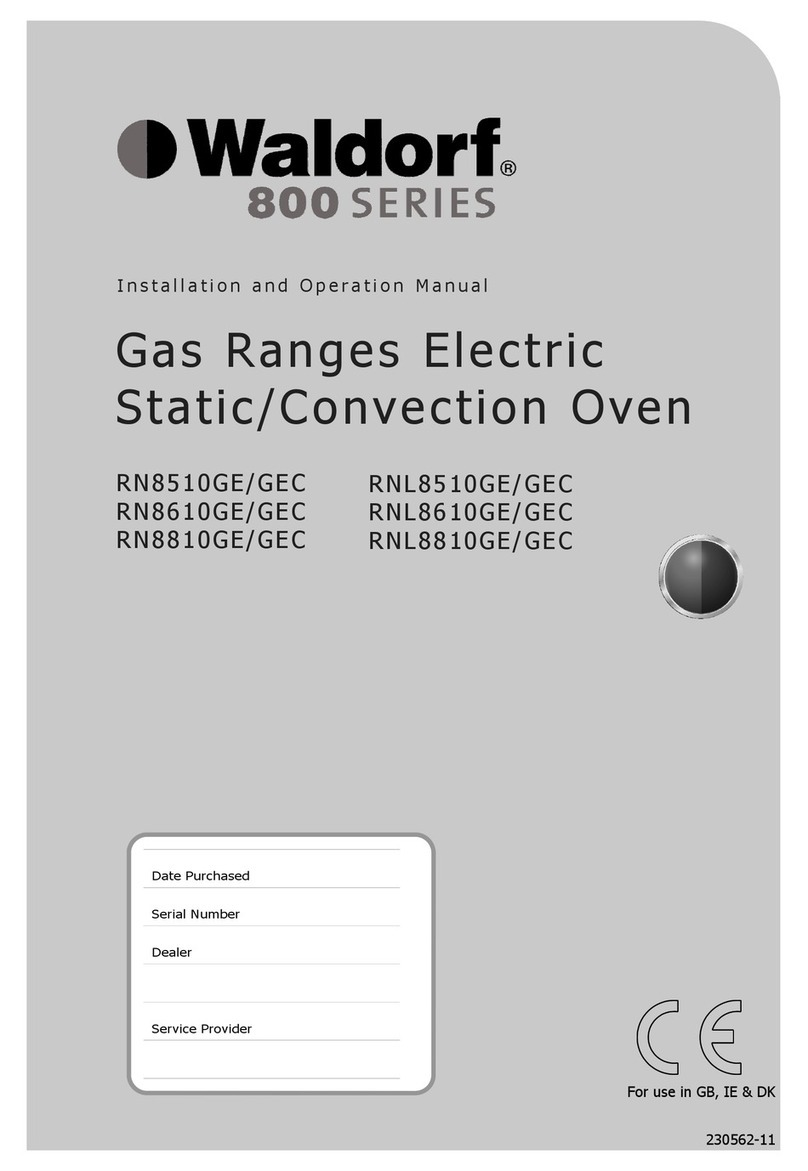 Waldorf RN8510GE Operation manual