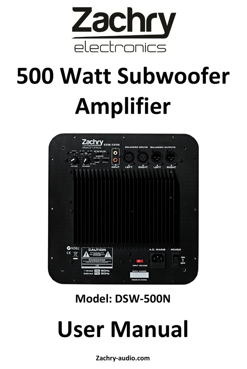 Zachry DSW-500N user manual